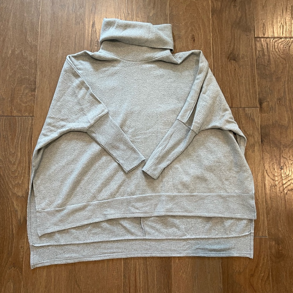 Oversized turtleneck tunic